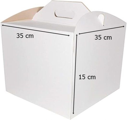 OPAKOWANIE KARTON PUDEŁKO NA TORT 35x35x15cm zdjęcie 2