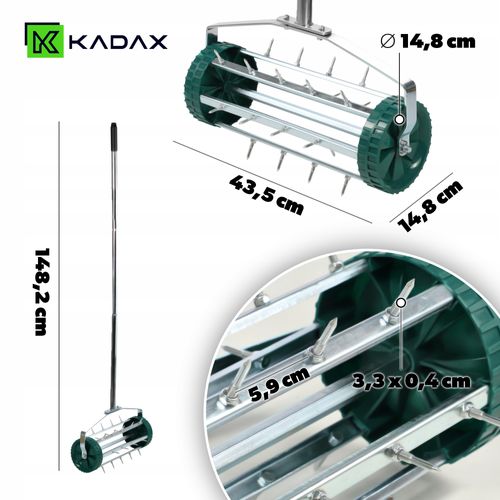 Kadax Ręczny Aerator Wertykulator Do Trawy na Arena.pl