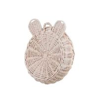 DECOR WISZĄCY KOSZ DLA DZIECI MIŚ W KOLORZE Beżowym Ø27 CM