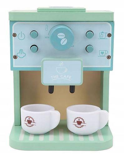 KAWIARNIA DLA DZIECI DREWNIANY EKSPRES DO KAWY AUTOMAT KUCHNIA FILIŻANKI na Arena.pl