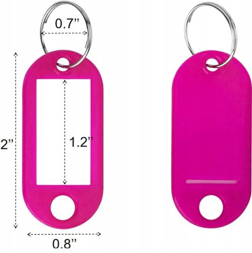 Identyfikatory do kluczy 100 sztuk kolorowe na Arena.pl