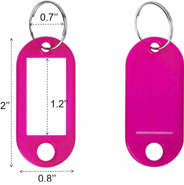 Identyfikatory do kluczy 100 sztuk kolorowe zdjęcie 8