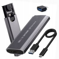 Obudowa na dysk SSD NVMe/PCIe SATA/NGFF M2 USB-C Gen2 Kieszeń Adapter dysku