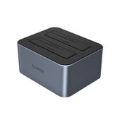 Stacja dokująca 6626C3-C-V1 z klonowaniem offline na 2 dyski 2.5'' / 3.5'' SATA HDD / SSD - szara