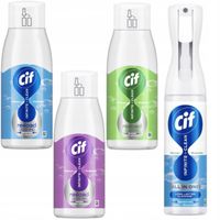2X Cif Infinite Clean Sensitive Lotus +Mineral Salt Spray 280ml+3x Wkład 59
