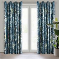 Zasłona gotowa na przelotkach GRACE 140x250 Eurofirany granatowa