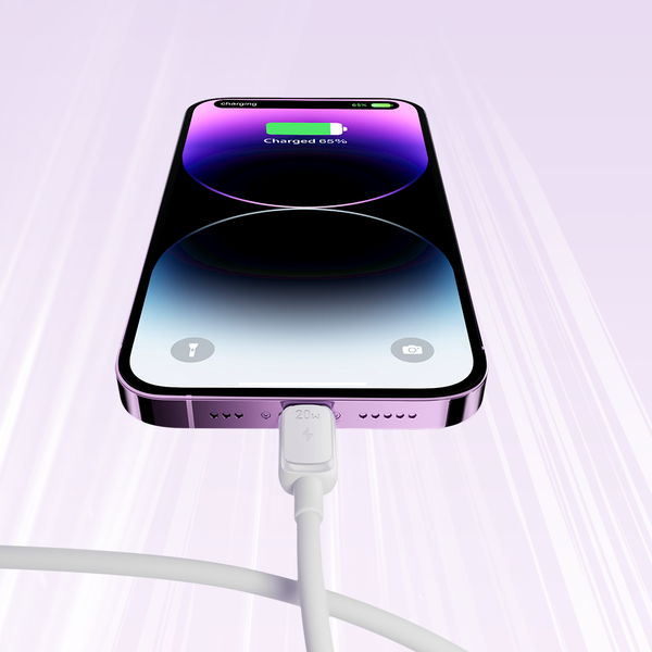 Kabel przewód do iPhone USB-C - Lightning 20W 1.2m biały zdjęcie 11