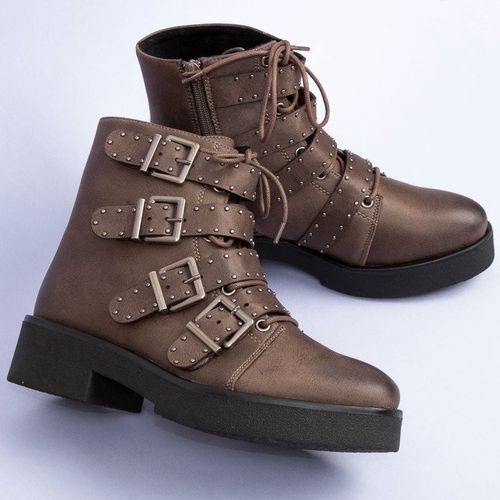 BRĄZOWE BOTKI WORKERY Rozmiar - 40 na Arena.pl