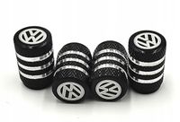 VOLKSWAGEN nakrętki na wentyle ALUMINIOWE kapturki VW wentylki 4szt.