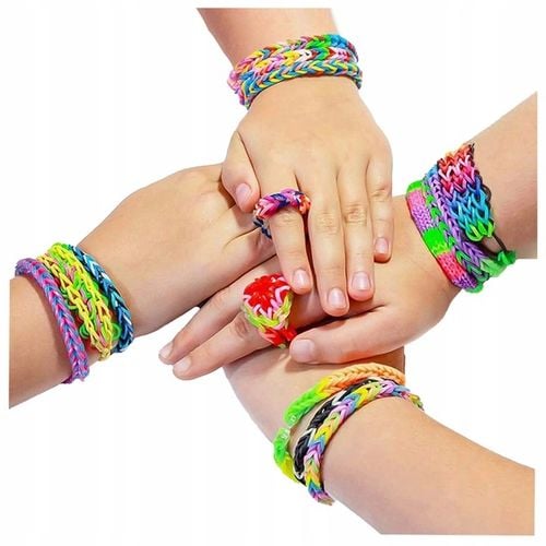 GUMKI DO ROBIENIA BRANSOLETEK DUŻY ZESTAW 6800 ELEMENTÓW XXL DLA DZIECKA na Arena.pl