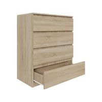 Komoda dąb sonoma AVEN 80 cm z 4 szufladami różne kolory DARMOWA DOSTAWA