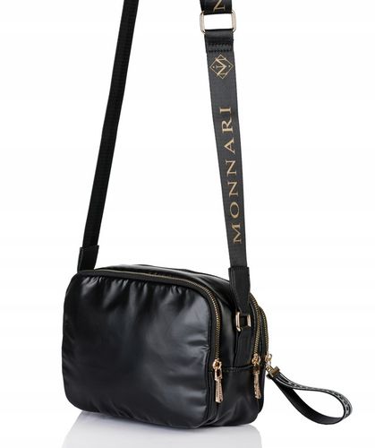 MONNARI Torebka na ramię LISTONOSZKA Pojemna DWUKOMOROWA do pracy na Arena.pl