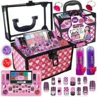 KUFEREK KOSMETYKÓW PAZNOKCI MAKIJAŻ MAKEUP ZESTAW DLA DZIEWCZYNKI PREZENT