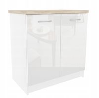 Szafka kuchenna z półką 80 Biały połysk