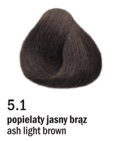 Allwaves Cream Color farba do włosów, koloryzacja trwała, 100 ml 5.1 jasny popielaty brąz