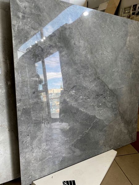 Duży gres polerowany 120x120 GRAFIT/SZARY POŁYSK zdjęcie 1