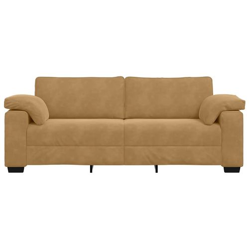 Sofa 3-osobowa, brązowa, 178 cm, aksamit na Arena.pl