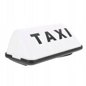 Lampa ostrzegawcza TAXI LED na magnes 12V biała Blow