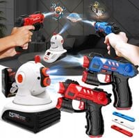 PISTOLET LASEROWY PAINTBALL LASER TAG KARABIN Z PROJEKTOREM ZESTAW PREZENT