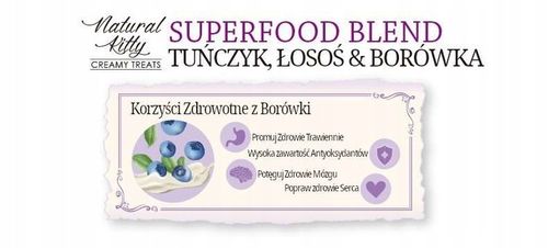 Natural Kitty Premium Tuńczyk, łosoś & borówka x 12 na Arena.pl