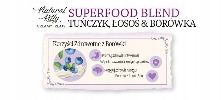 Natural Kitty Premium Tuńczyk, łosoś & borówka x 12 zdjęcie 2