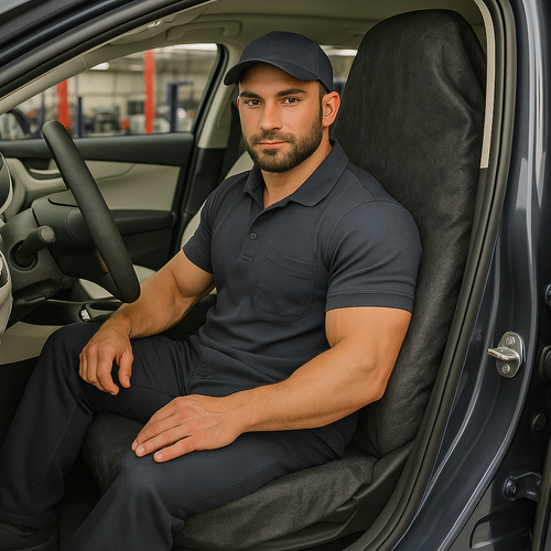 2X POKROWIEC DLA MECHANIKÓW OCHRONNY NA FOTELE FOTEL DO SAMOCHODU AUTA na Arena.pl