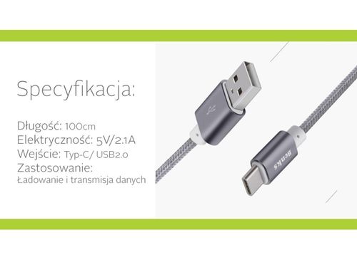 Benks Kabel Typ C Grey na Arena.pl