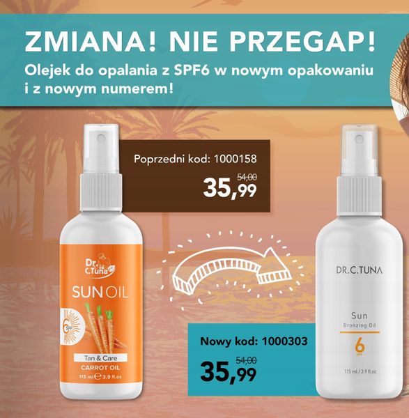 Farmasi – olejek do opalania SPF6 Dr C. Tuna 115ml zdjęcie 2