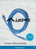 PRZEDŁUŻKA PORTU USB 3.0 PRZEDŁUŻACZ A/A 3m GOLD