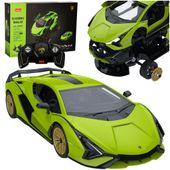 Samochód Zdalnie Sterowany Lamborghini Sian 1:18 Zestaw do Złożenia Zielony