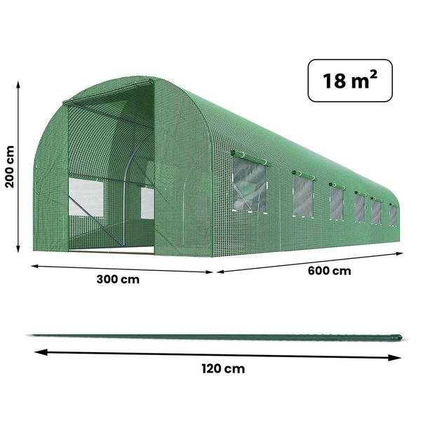 Tunel ogrodowy 3 x 6 m (18m2) Plonos zdjęcie 4