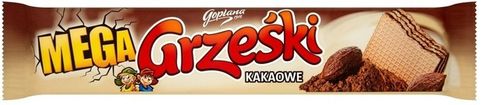 Wafelki Kakaowe z Kremem Grześki Mega 32 x 34 g Wafelek z Nadzieniem na Arena.pl