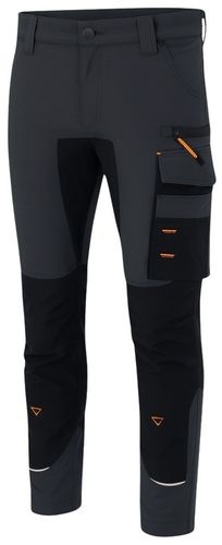 ELASTYCZNE Spodnie ROBOCZE Męskie BHP STRETCH MOCNE OCHRONNE SPANDEX SZARE na Arena.pl