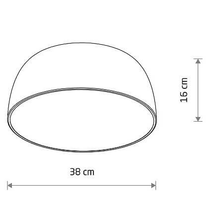 Kopułowy plafon Satellite 8010 Nowodvorski z czujnikiem ruchu czarny zdjęcie 2