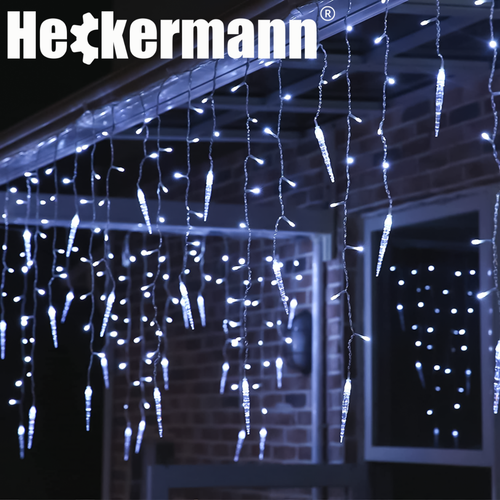 LAMPKI ZEWNĘTRZNE I WEWNĘTRZNE ŚWIĄTECZNE SOPLE 216 LED Z EFEKTEM ŚWIATEŁKA na Arena.pl