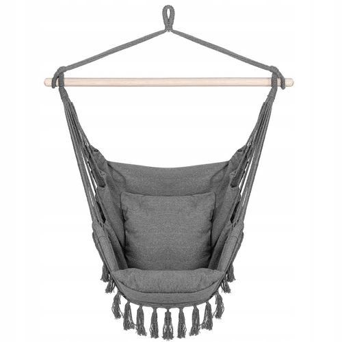 KRZESŁO BRAZYLIJSKIE HAMAKOWE WISZĄCE HUŚTAWKA HAMAK FOTEL PODUSZKI BOHO na Arena.pl