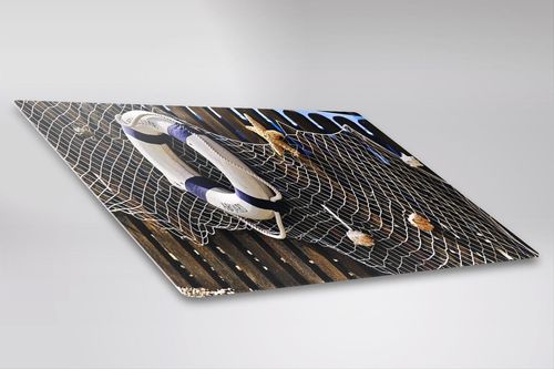 Obraz na metalu, Portowy płot 40x30 na Arena.pl