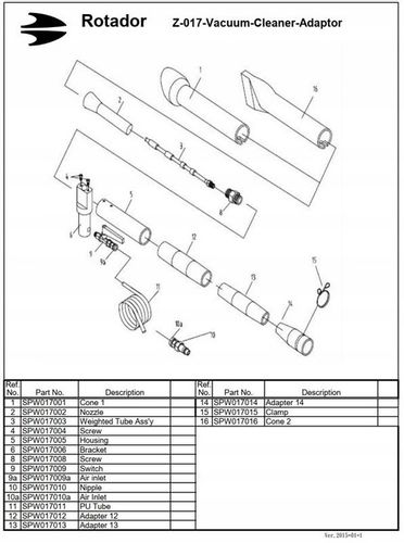 Wężyk SPZ017003 do Tornador Rotador BEAST Z-017 na Arena.pl