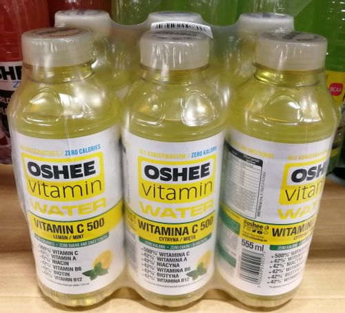Oshee Water Witamina C (cytryna i mięta) 555ml - karton na Arena.pl