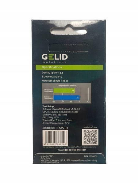 Thermopad Gelid TP-GP01-B 80x40x1mm zdjęcie 2