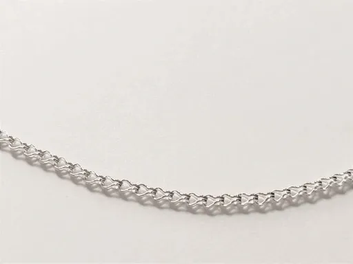 ŁAŃCUSZEK SREBRNY LISI OGON POJEDYŃCZY 50 CM 2,1mm zdjęcie 2