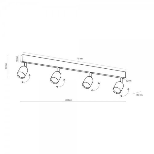 lampa reflektor spot top white 1024 tk lighting na Arena.pl