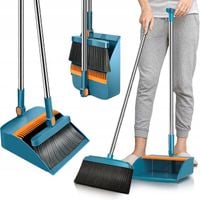 ZESTAW DO SPRZATANIA ZAMIATANIA SZCZOTKA MIOTŁA SZUFELKA LENIUCH SKŁADANA