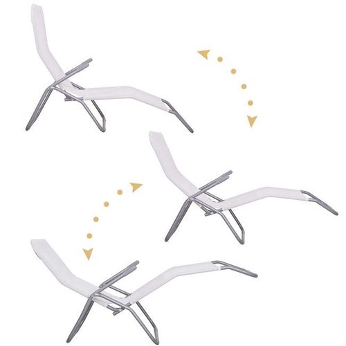 Leżak grawitacyjny ogrodowy ecru zero gravity na Arena.pl