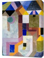 Obraz 50x70cm Colorful Architecture, Paul Klee Vintage do Salonu