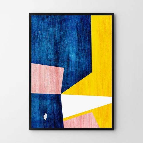 Plakat abstrakcja geometryczna 21x29,7 cm A4 na Arena.pl