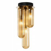 Lampa Wisząca PAX Złoty Szklane Klosze 3xG9 15x35,5cm Lampa Sufitowa Salon