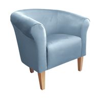 Fotel Milo nogi 20cm buk szary błękit BL06