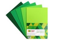 arkusze piankowe a4/ 5 ark./5 kol. mix green  8730