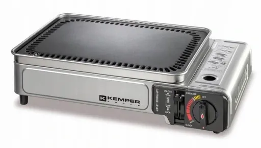 SMART PLANCHA - GRILL TURYSTYCZNY Z PŁYTĄ ŻELIWNĄ - KEMPER 104998 - 2,8KW zdjęcie 1